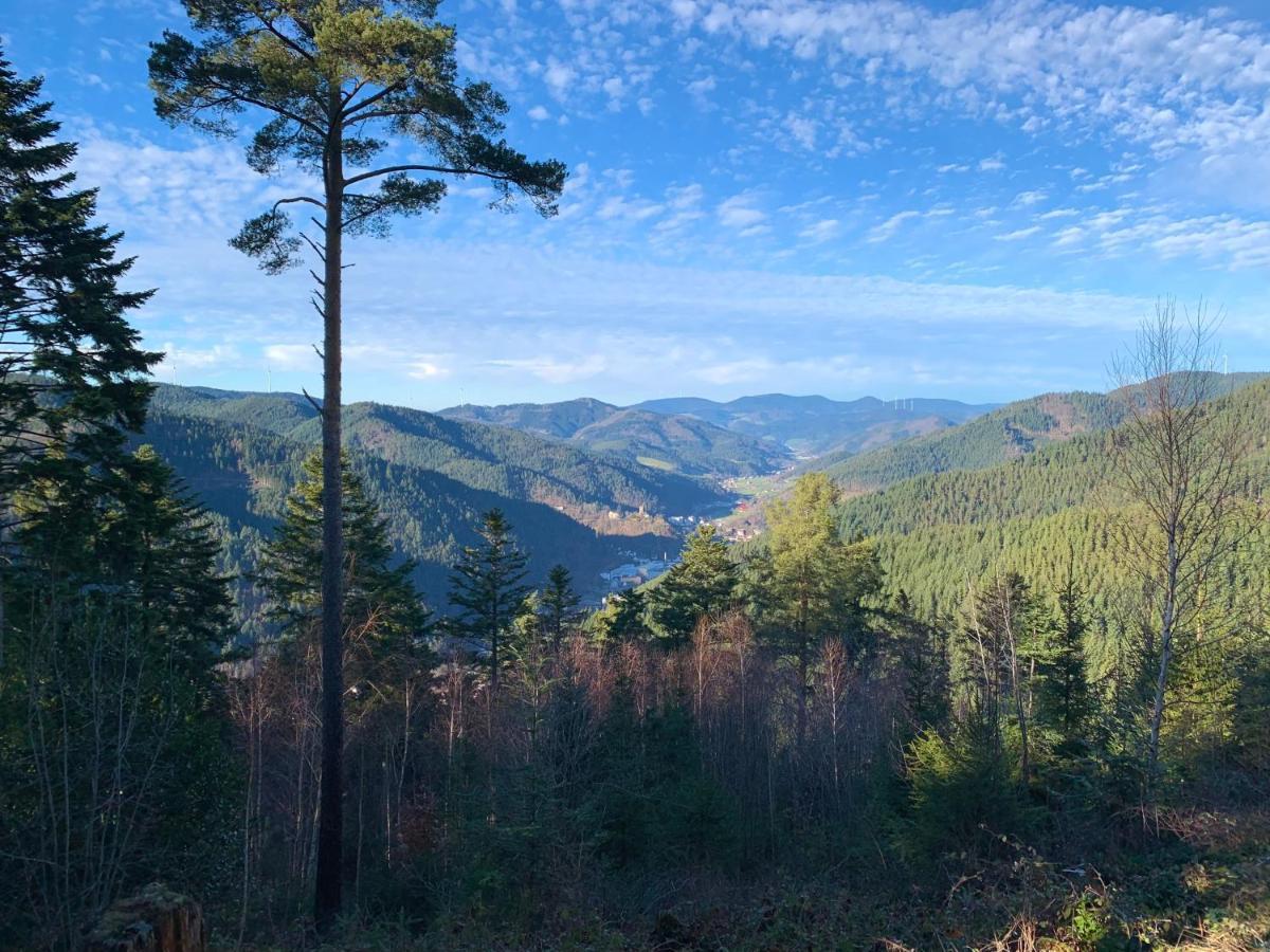 Ferienwohnung Zur Bierliebe - Mit Toller Aussicht Im Herzen Des Schwarzwaldes Hornberg Exterior photo